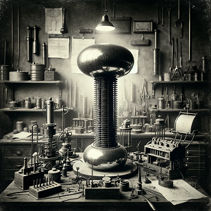 A Newly Discovered Tesla Coil Photograph Sparks Theories